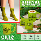 The Grinch Mug and Socks Gift Set Calf Socks and 340ml Mug - Gifts for Her