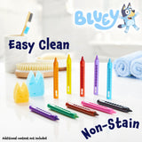 Bluey Bath Crayons Colouring Set 10 Water Crayons 2 Sponges Bath Toys for Kids