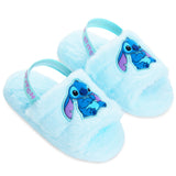 Disney Stitch Girls Fluffy Slippers, Comfy Mule House Shoes - Stitch Gifts for Girls