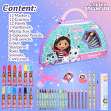 Gabby's Dollhouse Art Set Kids Colouring Set Drawing Painting Sets for Children - Get Trend