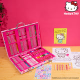 Hello Kitty Art Set for Kids with 137 Pieces, Drawing and Colouring Art Supplies in Carry Case - Kawaii Gifts for Girls