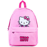 Hello Kitty Girls Backpack with Zipped Front Pocket & Adjustable Straps, Travel School