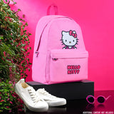 Hello Kitty Girls Backpack with Zipped Front Pocket & Adjustable Straps, Travel School