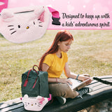 Hello Kitty Girls Fluffy Bum Bag with Adjustable Strap - Gifts for Her (Pink)