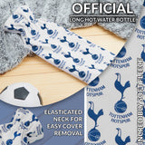 Tottenham Hotspur F.C. Long Hot Water Bottle with Soft Cover 2L - Gifts for Him (White/Navy Long)