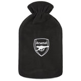 Arsenal F.C. Hot Water Bottle with Soft Cover 1.8L - Football Gifts for Him (Black)