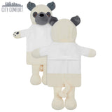 Hot Water Bottle with Animal Fleece Cover - Pug - Get Trend