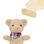 Hot Water Bottle with Animal Fleece Cover - Teddy Long - Get Trend