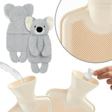 Hot Water Bottle with Animal Fleece Cover - Koala - Get Trend