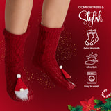 CityComfort Fluffy Christmas Socks for Women - Santa - Get Trend