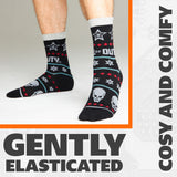 Call of Duty Mens Teenagers Calf Socks, Comfy Pack of 5 - Gamer Gifts for Him