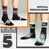 Call of Duty Mens Teenagers Calf Socks, Comfy Pack of 5 - Gamer Gifts for Him