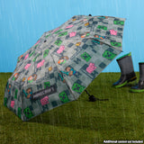 Minecraft Telescopic Umbrella - Folding Umbrella Lightweight for Travel School