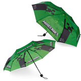 Minecraft Telescopic Umbrella - Folding Umbrella Lightweight for Travel School