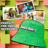 Minecraft Boys Bucket Hat with Fleece Lining - Creeper Gifts for Boys Green