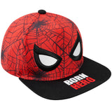 Marvel Spiderman Boys Baseball Cap with Adjustable Strap, Lightweight Snapback Sun Hat