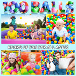 Ball Pit Balls Summer Outdoor Indoor Soft Balls for Kids -100 Balls - Get Trend