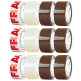 Packaging Tape Rolls Multipack - Tapes Mixed, 4 Pack - Get Trend