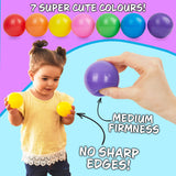 Ball Pit Balls Summer Outdoor Indoor Soft Balls for Kids - 200 Balls - Get Trend