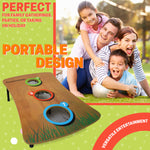 KreativeKraft Bean Bag Toss Game with Wooden Table - Get Trend