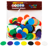 KreativeKraft Bingo Accessories Variety of&nbsp; Colourful Bingo Counters for Events Parties (Multi Chips)