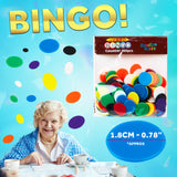 KreativeKraft Bingo Accessories Variety of&nbsp; Colourful Bingo Counters for Events Parties (Multi Chips)