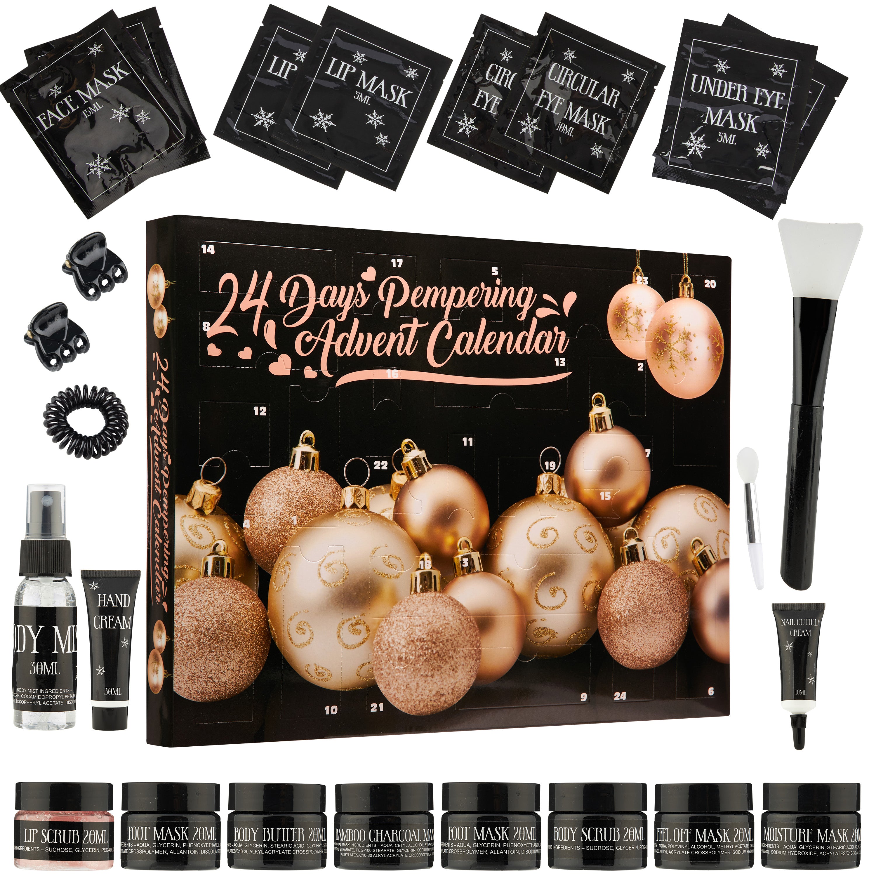 Beauty Advent Calendar 2023 for Women - Black/Gold - Get Trend