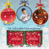 KreativeKraft DIY Decorations Advent Calendar 2024 Paint Your Own Decorations