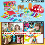 Arts and Crafts for Kids 1000+ Pieces - Art Supplies Craft Kits for Kids - Get Trend