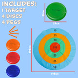 KreativeKraft Disc Throwing Game for Kids and Family, Outdoor Target Summer Garden Game - Get Trend