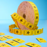 KreativeKraft Bingo Accessories Variety of Raffle Tickets Easy Tear for Events Parties (Yellow Raffle)