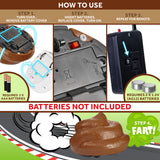 KreativeKraft Fake Poo Game Battery Operated with Remote Control -  Novelty Gifts