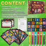 KreativeKraft Christmas Bingo Game Set, Fun Family Games - Party Gifts