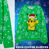 Pokemon Boys Christmas Jumper, Cosy Knitted Xmas Sweater - Gifts for Boys