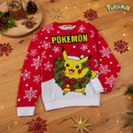 Pokemon Christmas Jumper Kids Teenagers - Red - Get Trend