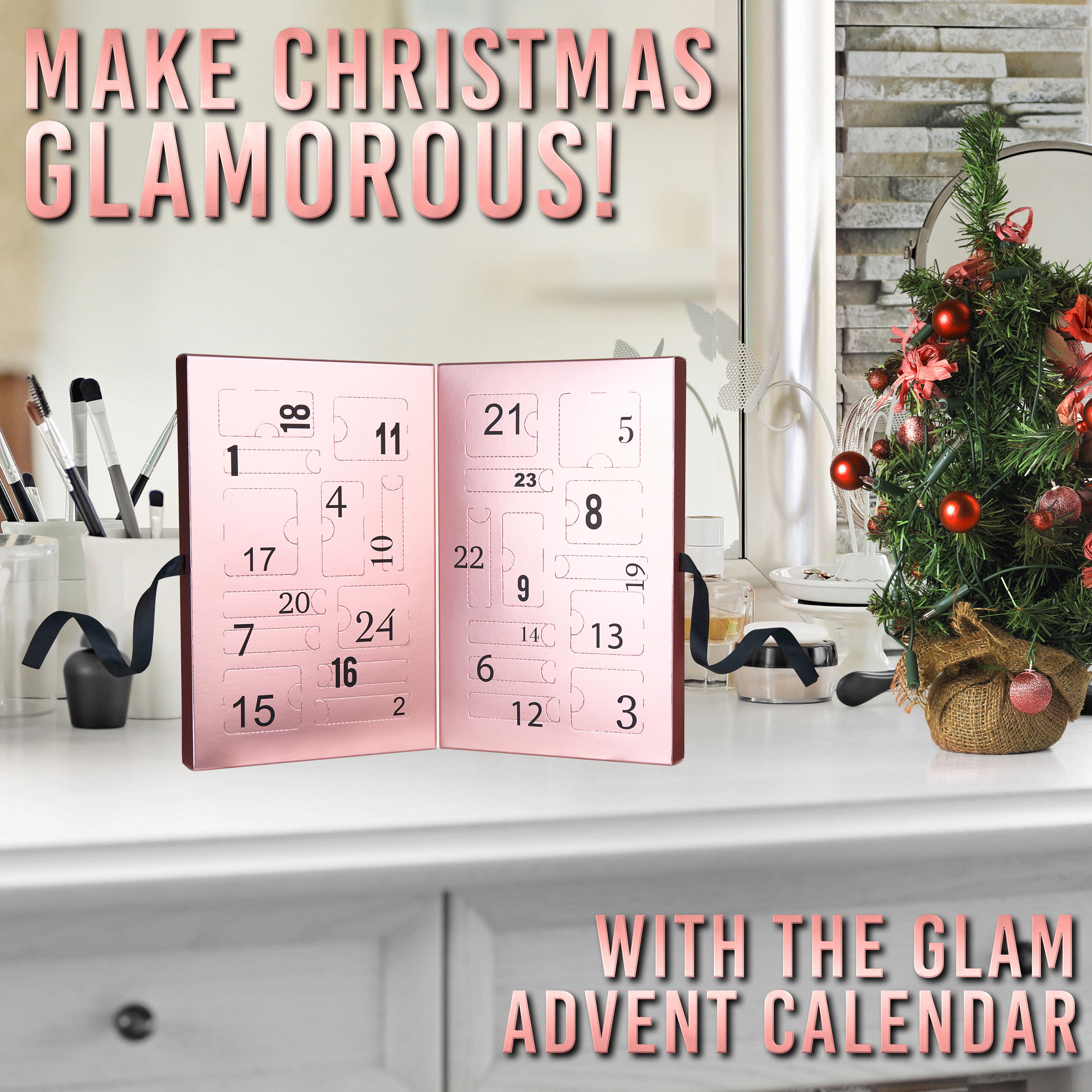 Beauty Advent Calendar 2023 for Women - Rose Gold - Get Trend