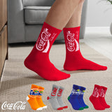 Coca-Cola Novelty Socks for Adults and Teenagers - Soft, Comfy Calf Length Socks Multipack, Funny Socks - Christmas Gifts