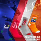 Coca-Cola Novelty Socks for Adults and Teenagers - Soft, Comfy Calf Length Socks Multipack, Funny Socks - Christmas Gifts