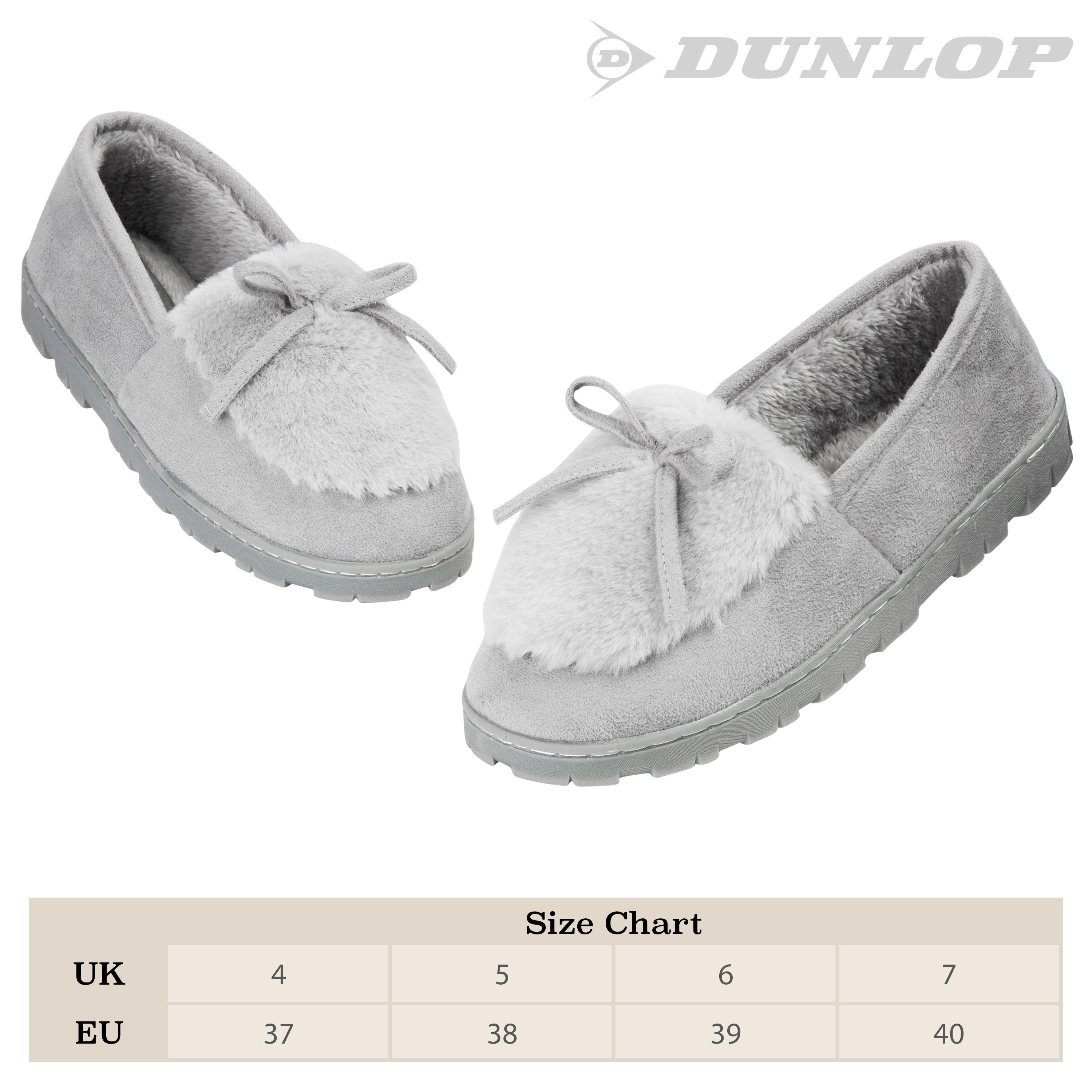 DUNLOP Slippers Women - Fluffy Indoor House Shoes - Get Trend