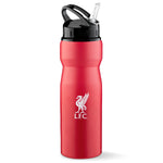 Liverpool FC Water Bottle with Straw - Metal Water Bottle for Football Fans - Get Trend