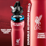 Liverpool FC Water Bottle with Straw - Metal Water Bottle for Football Fans - Get Trend