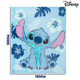 Disney Stitch Fleece Blanket Super Soft Blanket - Light Blue Stitch - Get Trend