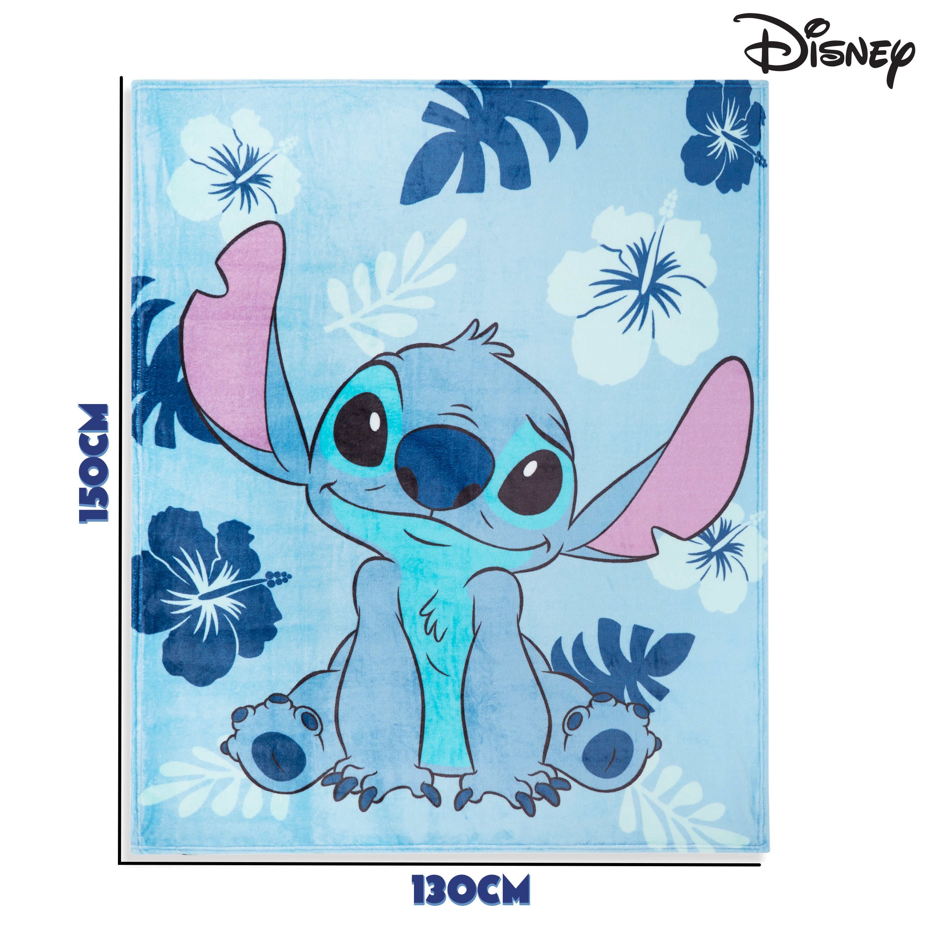 Disney Stitch Fleece Blanket Super Soft Blanket - Light Blue Stitch - Get Trend