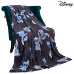 Disney Stitch Fleece Blanket Super Soft Blanket - Blue Stitch - Get Trend