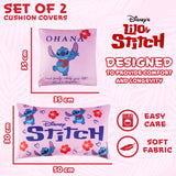 Disney Stitch Cushion Covers - Set of 2 Home Decor Cushion Covers - Pink Stitch - Get Trend