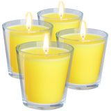 Deco Express Citronella Candle Set, Insect Repellent Jar Candles - Pack of 4/30 Hour Burn Time - Get Trend