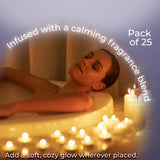 DECO EXPRESS Tealight Candles Multipack of 200, 100, 50, 25 or 24, Burning Time 4, 8 or 10 Hours - Tea Lights Candles