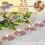 DECO EXPRESS Tealight Candles Multipack of 200, 100, 50, 25 or 24, Burning Time 4, 8 or 10 Hours - Tea Lights Candles