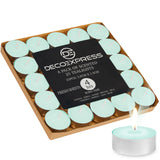 DECO EXPRESS Tealight Candles Multipack of 200, 100, 50, 25 or 24, Burning Time 4, 8 or 10 Hours - Tea Lights Candles