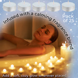 DECO EXPRESS Tealight Candles Multipack of 200, 100, 50, 25 or 24, Burning Time 4, 8 or 10 Hours - Tea Lights Candles